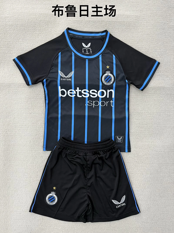 Niño_kids kit 25-26 Brugge home soccer jersey size 16-28